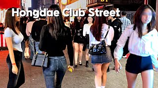 [4K SEOUL KOREA]😳😳밤이 깊어질수록 즐거운 불금홍대 새벽~ 홍대클럽거리🔥🔥/Hongdae, /Seoul, Korea/City Stroll