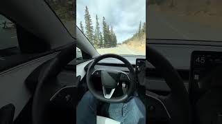 #teslafullselfdriving parking at Echo Lake