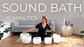 Singing Bowls Sound Bath for Relaxation | 10 Min Sound Healing Meditation