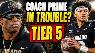 Deion Sanders DROPS to Tier 5! Is Coach Prime's Colorado Era in Trouble