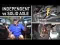 IFS vs Solid Axle (Live axle, Beam axle) Suspension - Pros and Cons