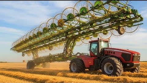 Modern Agriculture Machines Operating at INSANE LEVEL - Harvester, Tractor, Plow