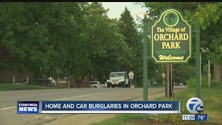Home and car burglaries reported in Orchard Park