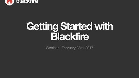 Getting started webinar - February 2017