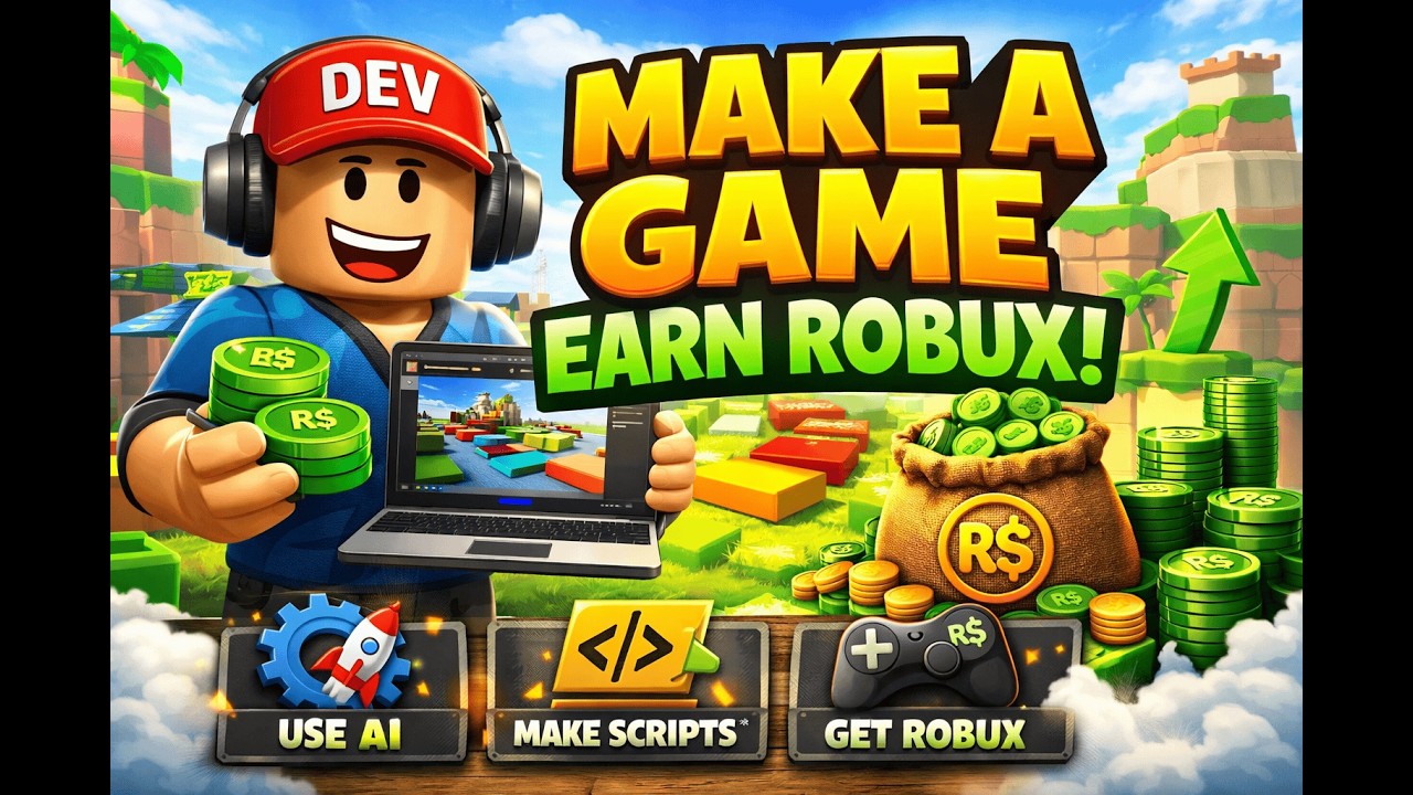 Quick Earn Robux How To Make a Roblox Game Using AI & Earn Robux Fast (Step-by-Step ...