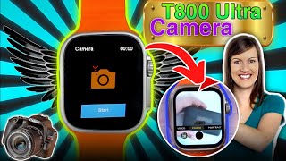 How To Use Camera In T800/T900 Ultra📸 Smart Watch | t800 ka camera kaise chalaye🤔