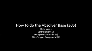 [WC] Absolver Base (305) with eChopper, Controllers & oDarkstorm