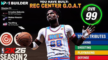 "TOP TIER" BEST CENTER BUILD IN NBA 2K26 - REC CENTER SCORING MACHINE