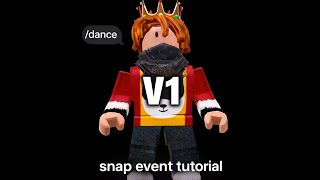 snap event V1 tutorial