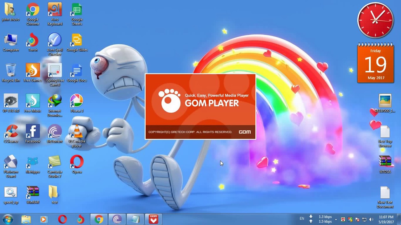 How to download and install - version Gom player) - YouTube