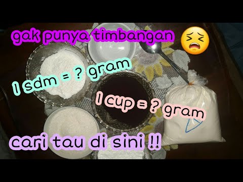 Video: Cara Mengukur Tepung Tanpa Timbangan