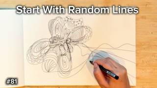 From Random Lines to Abstract Bloom | Daily Relaxing Doodle #81