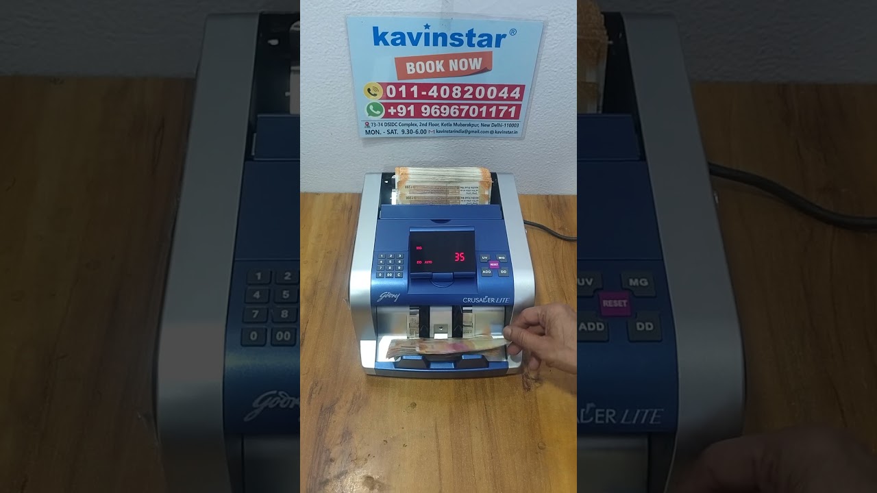 Business Ke Liye Perfect Godrej Note Counting Machine Best Note Counting #cashcounter #trending