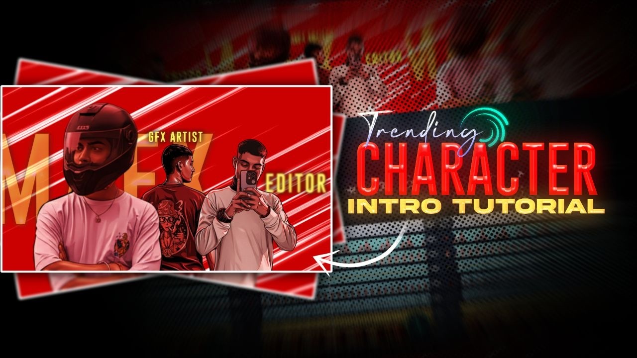 Trending Character Intro Tutorial | Insta Trending Character Intro Video Editing | AA23 intro Edit 🔥