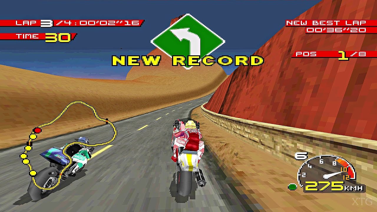 🕹️ Play Retro Games Online: Moto Racer (PS1)