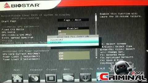 Biostar TZ77XE4 Setup UEFI Bios