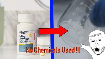 Extracting Caffeine from Pills with no Solvents !!!