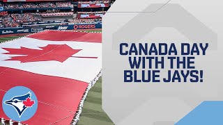 O Canada at the Toronto Blue Jays game on Canada Day!