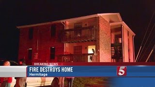 Mom, Daughter Displaced After Hermitage House Fire