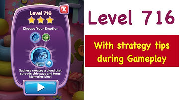 Inside Out Thought Bubbles - Level 716 - Tips and Strategy Gameplay Walkthrough No Boosters