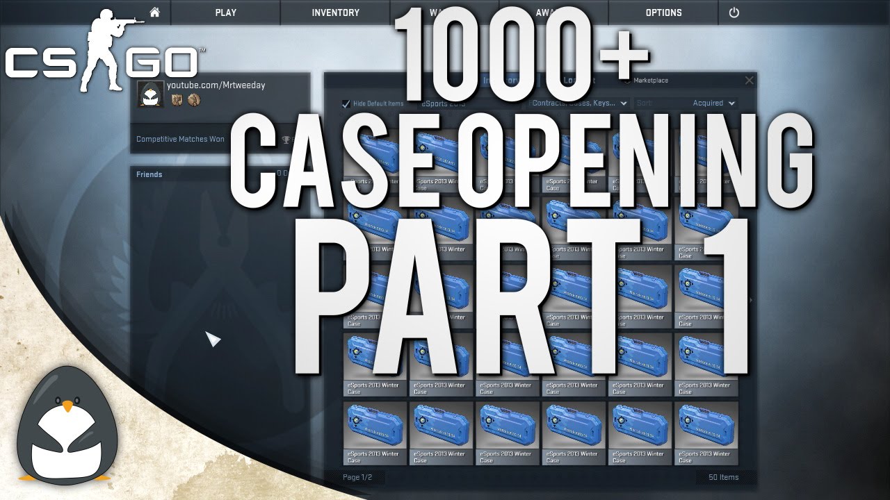 CS:GO - 1000+ Case Opening - Part 1 (Livestream Record) - YouTube