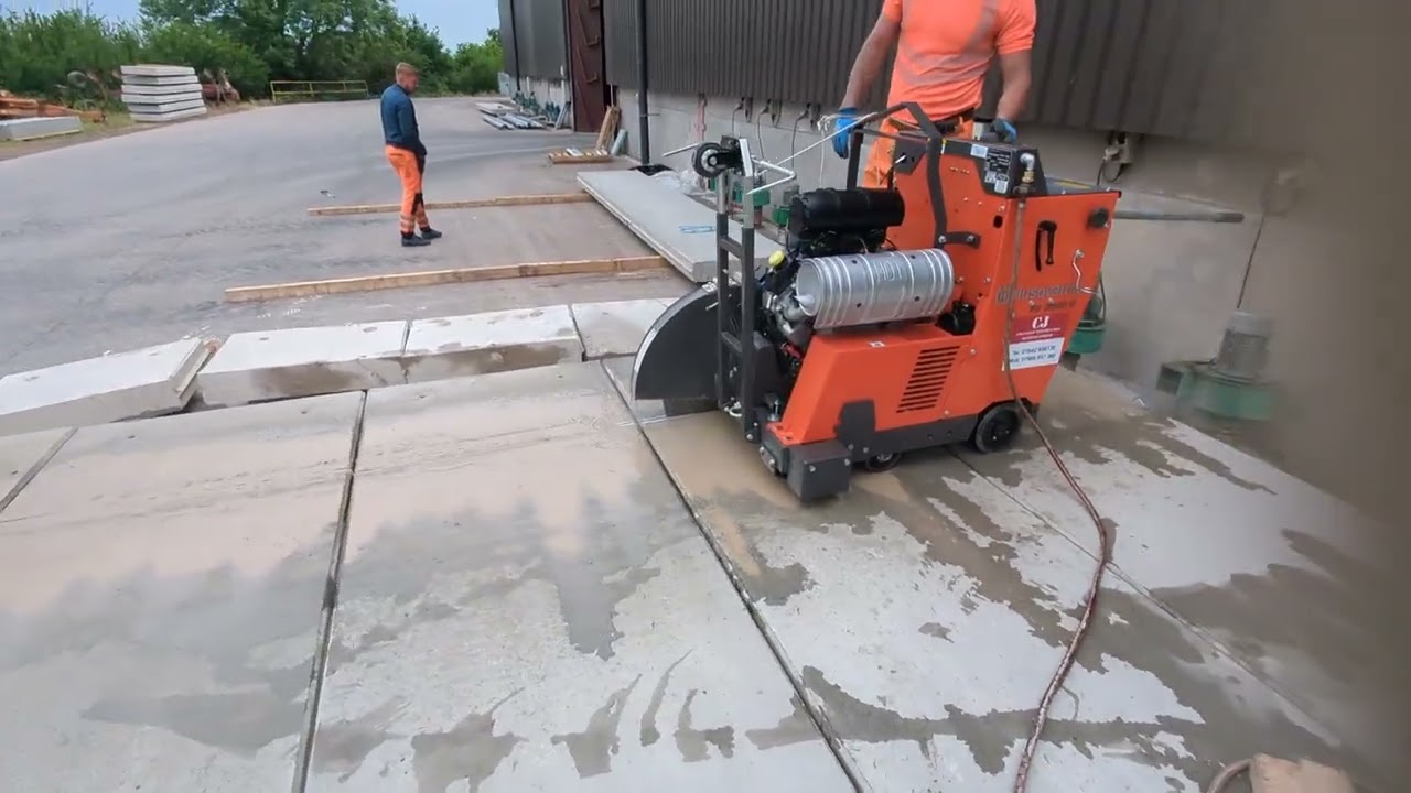Husqvarna FS 3500 floor saw CJ Specialist Construction