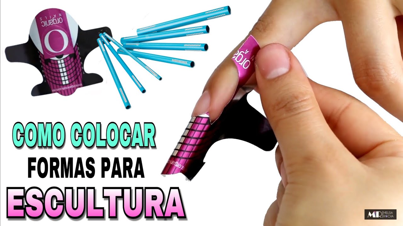 Clase #7/Uñas Esculturales? Como colocar la forma para Escultura  correctamente/punta square - YouTube