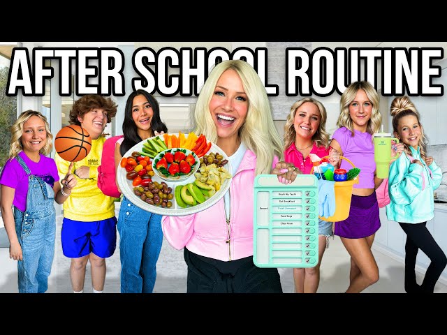 *NEW* AFTER SCHOOL ROUTiNE WiTH 10 KiDS!! class=