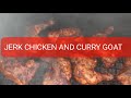 Curry goat and jamaica style  jerk chicken recardos kitchenvlogs