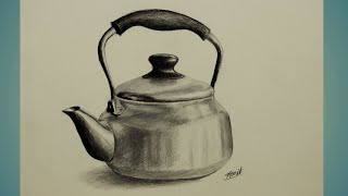 How to Shade with Pencil | Still Life Drawing | Kettle Drawing | Amit Kumar | Drawing for Beginners