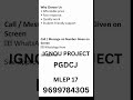 IGNOU PGDCJ MLEP-17 Project Help 🔥 Synopsis &amp; Full Guidance by Self Gyan