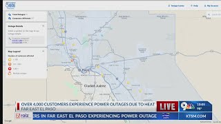 Over 4K customers in far East El Paso with no power