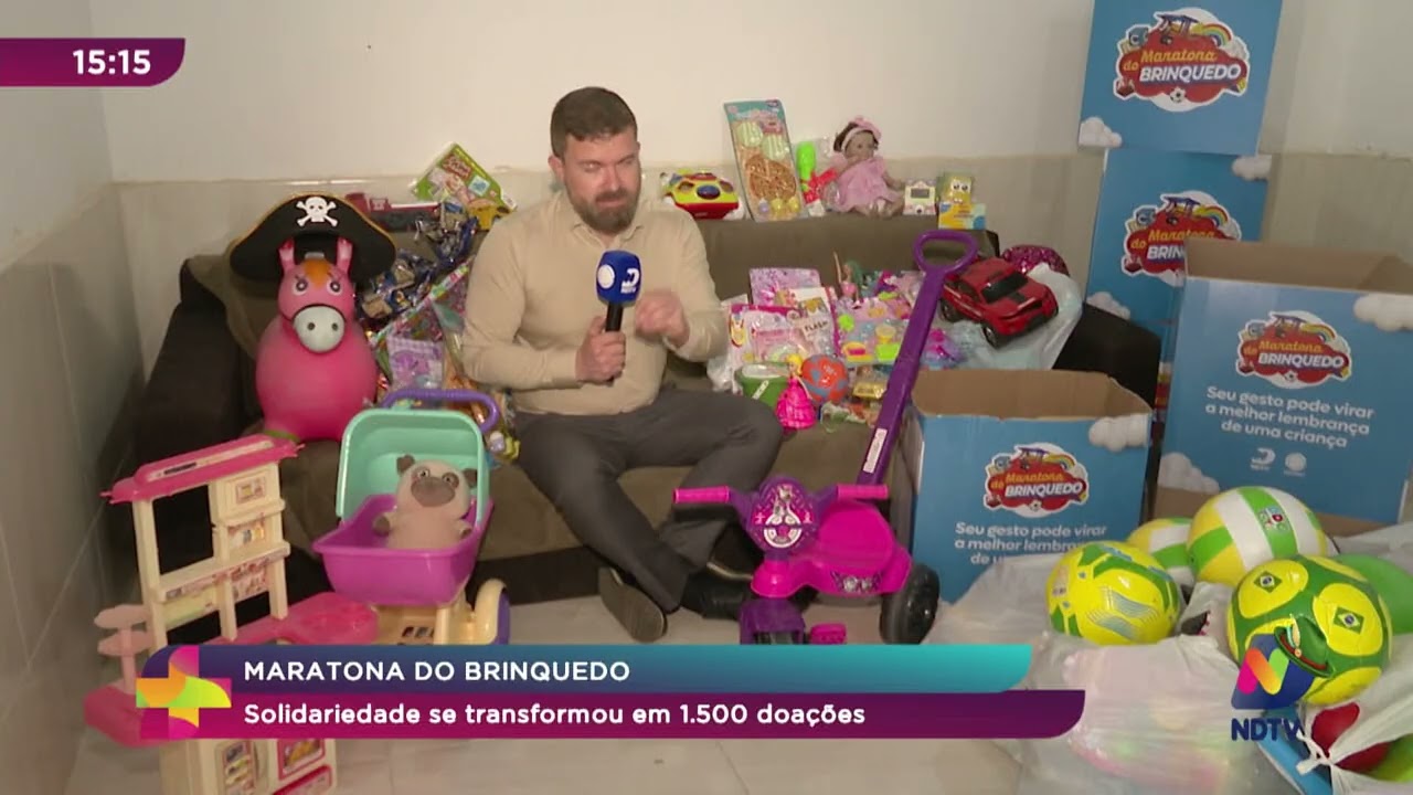 Maratona do Brinquedo 2026: Solidariedade se transformou em 1.500 doações