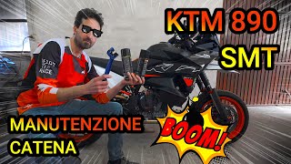 KTM 890 SMT | MANUTENZIONE CATENA E CONSIDERAZIONI !!! | DIY | 4K | 🇮🇹