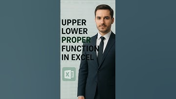 Upper Lower and Proper Functions in Excel Tips #shortsfeed #shorts #education #viral #trending