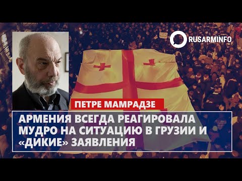 Армения всегда реагировала мудро на ситуацию в Грузии и «дикие» заявления