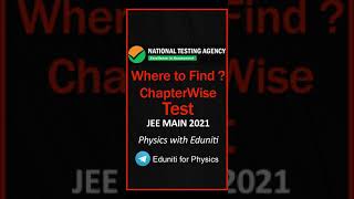 Where to find ChapterWise Test on NTA Abhyas App ? | Important Update 🔥 | JEE Main 2021 | #shorts screenshot 5