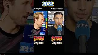 compare net worth of Harry Kane and Acharf Hakimi #networth #performancecomparison