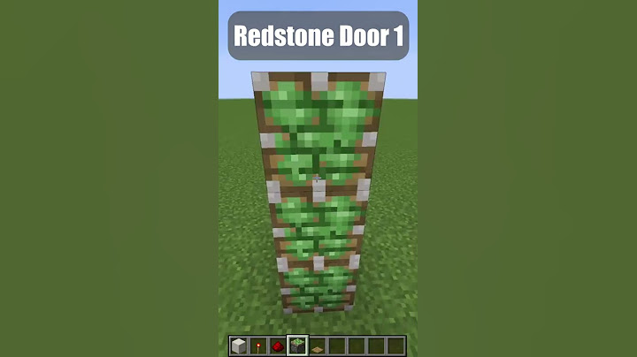 Minecraft: Redstone Door [Level 1]