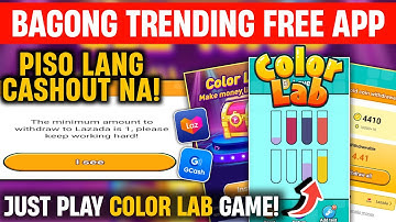 TRENDING GAME , PISO LANG CASHOUT NA? | COLOR LAB APP - GCASH GAME REVIEW 2025