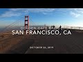 Windy walk across Golden Gate Bridge, San Francisco | 4K 60FPS Binaural
