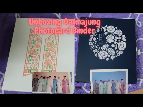 BTS DALMAJUNG Photocard Binder unboxing #방탄소년단 #언박싱