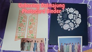 BTS DALMAJUNG Photocard Binder unboxing #방탄소년단 #언박싱