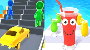 SHAPE SHIFTING VS JUICE RUN🔴🍺💫🔥❤️‍🔥🔥💥 ALL LEVELS GAMEPLAY #1