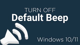Turn off Default Beep On Windows by The Boring Voice 8,569 views 1 year ago 37 seconds