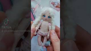 Little stuffed cloth doll 4.7 inch ♡ Custom Handmade item