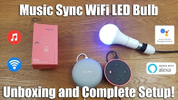 BUDGET Smart WiFi-lamp met muzieksynchronisatie [Uitpakken en volledige installatie]