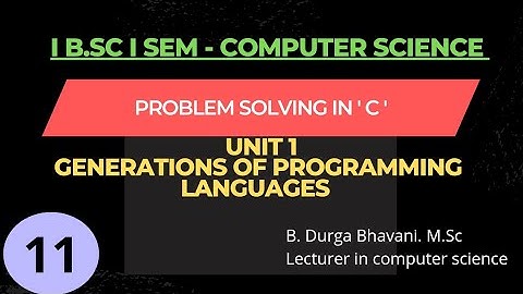 Generations of Programming Languages