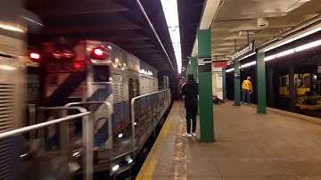 Continuous Welded Rail Train Set B passing Hoyt - Schmerhorn Streets