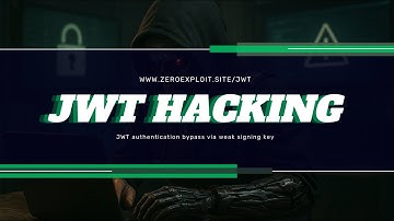 JWT Hacking - Authentication bypass via weak signing key
